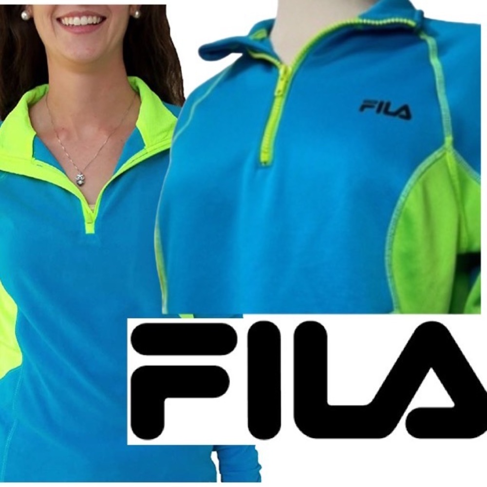 Fila Quarter Zip Performance Running Sweatshirt - image 1